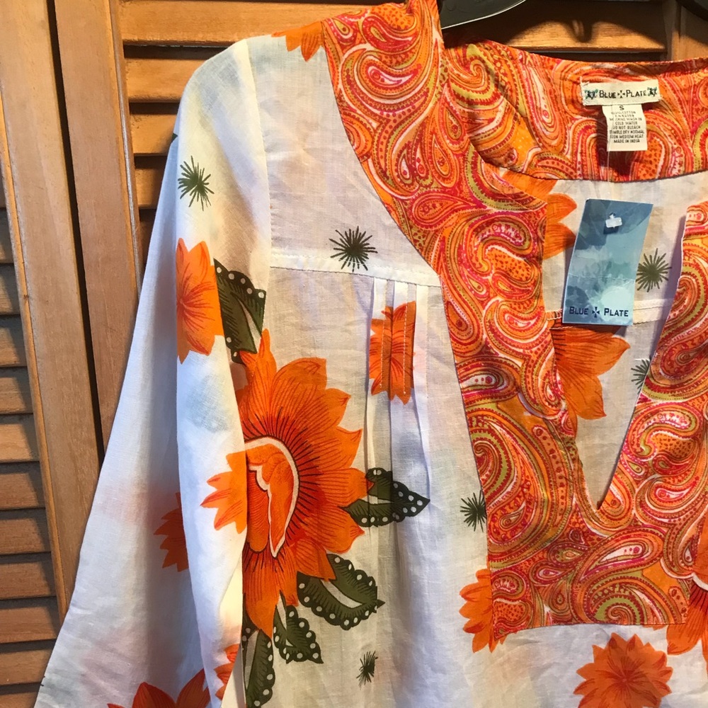 Blue Plate Colorful BOHO Tunic - Picture 5 of 8